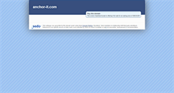 Desktop Screenshot of anchor-it.com